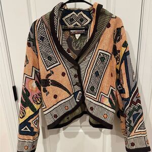 Vintage Southwest print style cardigan